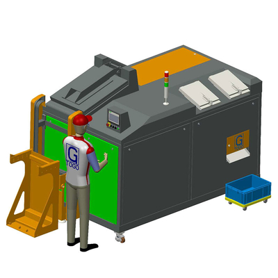 Het Afval die van de touch screen1000kg/day Keuken Machine Geruisloos Groen Afval Recycling bemesten