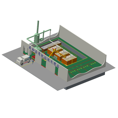 10 aan het Voedselafval van 50Tons/Day aan het Organische Afval die van de Meststoffenmachine Recycling bemesten