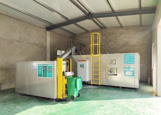 380v 3 van de de Behandelingsmachine 2ton/Day van het Faseafval Commercieel het Voedselafval die Machine bemesten
