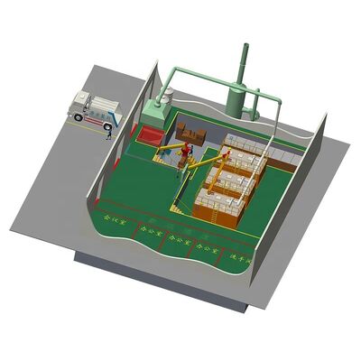 24 uur verwerkingscyclus Productielijn voor organische meststoffen met korrels