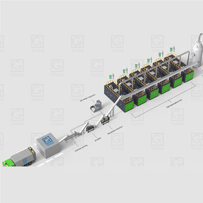 Volledig automatische PLC-besturing Grote composteermachine die voedselverspilling in meststof verandert