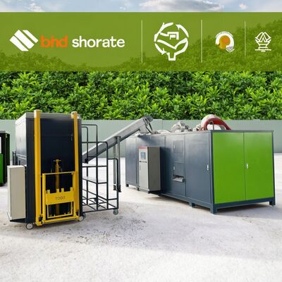 Commerciële composteermachine met een dagelijkse capaciteit van 3000 kg, met 24 uur snel composteren en geurloze werking
