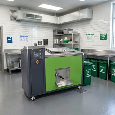 TOGO 80KG/D Commerciële Voedselafvalvernietiger met Volledig Automatische PLC-besturing voor Fermentatie & Deodorisatie